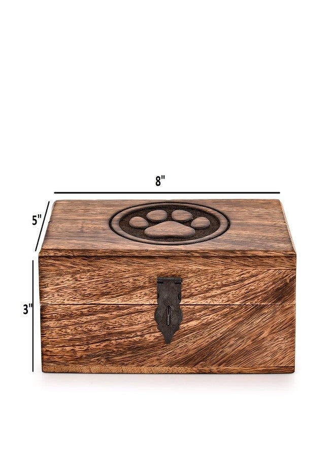 Kaizen Casa Jewellery Box Paw Design-Trinket Box Ladies-Jewellery Multipurpose Treasure Chest Keepsake Organizer Size- 8" x 5" x 3",| Decorative Storage Bin - Image 4